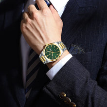 Carregar imagem no visualizador da galeria, POEDAGAR Fashion Luxury Men Watch Date Week Waterproof Luminous Stainless Steel Watches For Man Business Quartz Men's Wristwatch
