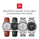 OPK brand watch waterproof steel strip men's quartz watch 6032