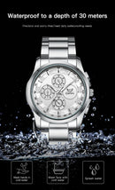 OPK brand watch waterproof steel strip men's quartz watch 6032