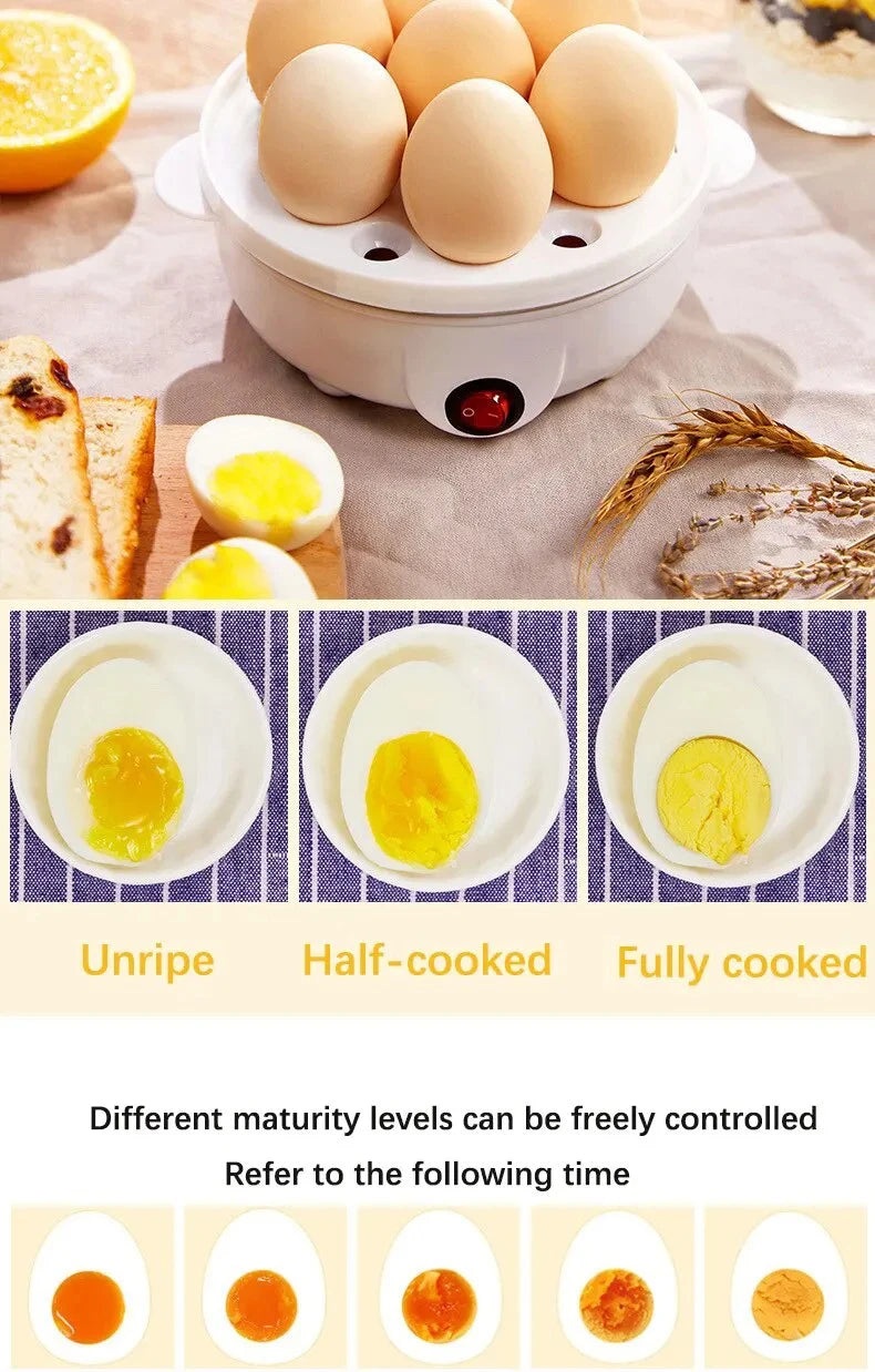 Egg Cooker Multifunctional Electric Egg Boiler Double Layers Egg Cooker Mini Steamer Poacher Kitchen Cooking Breakfast Machine