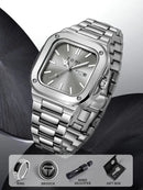 Relogio Masculino TOMI Men's Square Watch