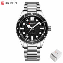 Carregar imagem no visualizador da galeria, CURREN 8450  Men's Quartz Watch Business Blue Green Clock Analog Display Stainless Steel Strap Wrist Watches for Male
