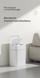 12/16L Smart Sensor Trash Can Bathroom Anti odor Automatic Trash Bin For Toilet White Electric Wastebasket